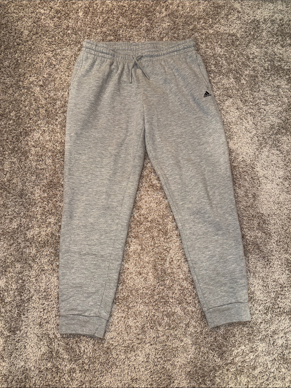 Adidas Womens Heather Grey Jogger Pants